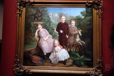 Tiburcio Sanchez de la Barquera - Portrait de la famile Escandon Arango (1867) - Mexico, Museo Nacional de Arte - 8526
