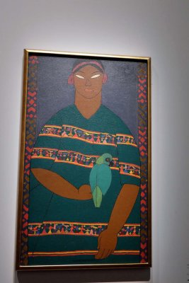 Carlos Mérida - La Fille à la perruche (1917) - 8580