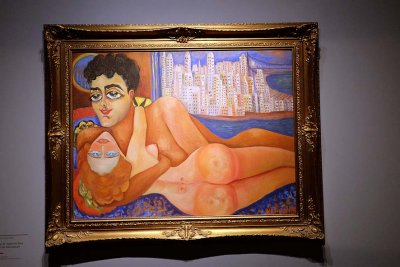 Nahui Olin (1893-1978) - Nahui et Agacino face à l'île de Manhattan - Coll. Edze Kieft y Gabriel Ruiz Burgos - 8738