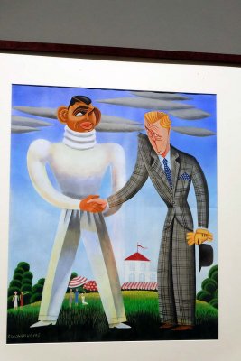 Miguel Covarrubias - Clark Gable vs Edward, Prince of Wales Impossible interviews, dessin pour Vanity Fair (1932) - 8760