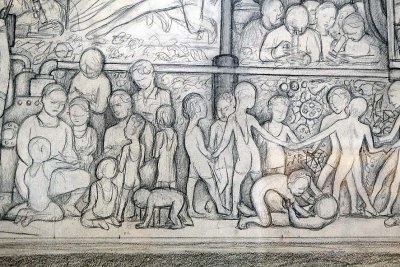 Diego Rivera - L'Homme à la croisée des chemins (1932), détail - New York, MOMA - 8783