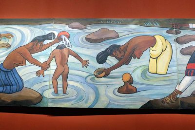 Diego Rivera - La Rivière Juchitan (1953-1955), détail - Mexico, Museo Nacional de Arte - 8639