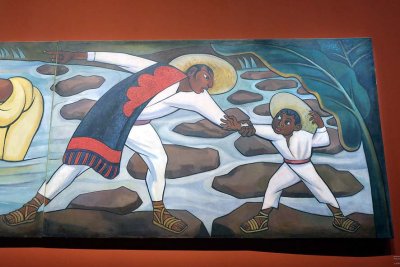 Diego Rivera - La Rivière Juchitan (1953-1955), détail - Mexico, Museo Nacional de Arte - 8640