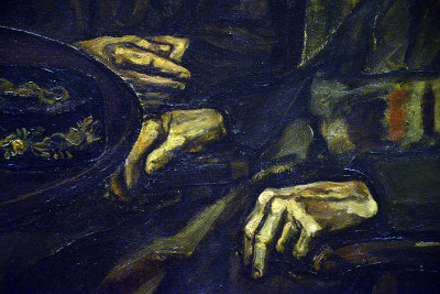 Jos Gutirrez Solana - La visita del obispo (1926), detail - Museo Reina Sofa, Madrid - 9881