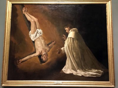 The Apparition of Saint Peter to Saint Peter Nolasco, 1629 - Francisco de Zurbarn - Museo del Prado, Madrid - 6833