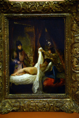The Duke of Orleans Revealing to the Duke of Burgundy his Lover, 1825-1826 - Eugène Delacroix - 1213