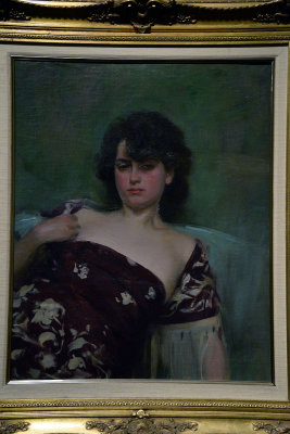 Ramon Casas i Carb - Julia Dressed in Dark Crimson, 1906 - 0664