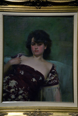 Ramon Casas i Carbó - Julia Dressed in Dark Crimson, 1906 - 0664