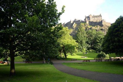 Edinburgh Castle seen from Princes Street Garden - 4512