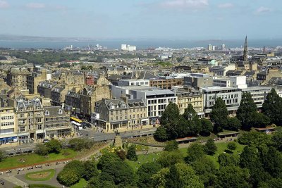 Edinburgh seen from Edinburgh Castle - 4559