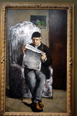 Louis-Auguste Czanne, pre de l'artiste, lisant L'Evvement (1866) - Washington DC, National Gallery of Art - 2477
