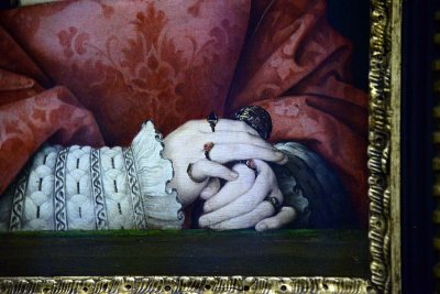Madame de Canaples, Marie d'Assigny (1525), detail - Jean Clouet - 2901