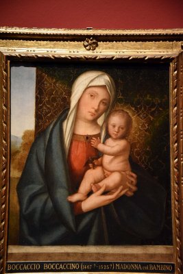 Madonna and Child with a Bird (1508-10) - Boccaccio Boccaccino - 0699