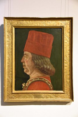 Portrait of Borso d'Este (1469-71) - Baldassarre d'Este , Vicino da Ferrara (sphere of) - 1947