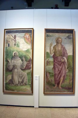 St Francis receiving the stigmata and St John the Baptist (1488-89) - Vincenzo Foppa - 1966