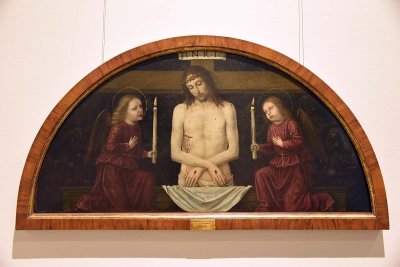 Piet with Christ between Two Angels (1488-90)  - Ambrogio da Fossano, called Bergognone - 1979
