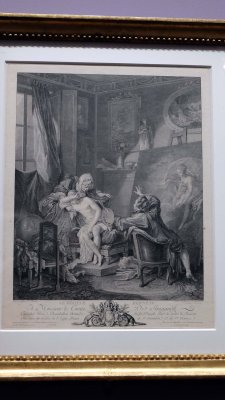 Le modle honnte (1772) - Jean-Michel Moreau, d'aprs Pierre-Antoine Baudouin - Muse des Arts dcoratifs - 7599