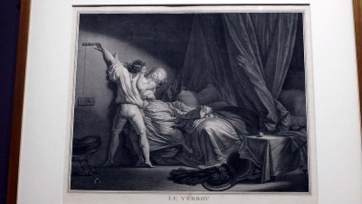 Le Verrou (1784) - Maurice Blot, d'aprs Jean-Honor Fragonard - BNF - 7655