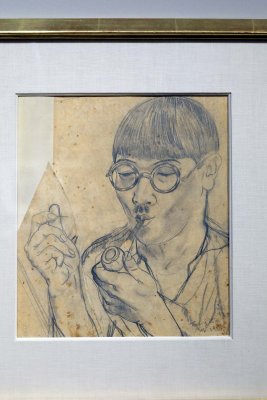 Autoportrait  la Pipe (1924) - 7143