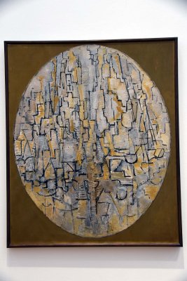 Tableau n3: Composition in Oval (1913) - Piet Mondrian - 4026