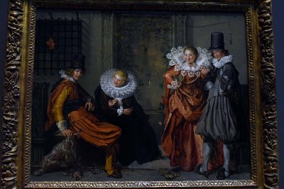 Elegant Couples Courting (1616-1620) - Willem Pietersz. Buytewech - 4565