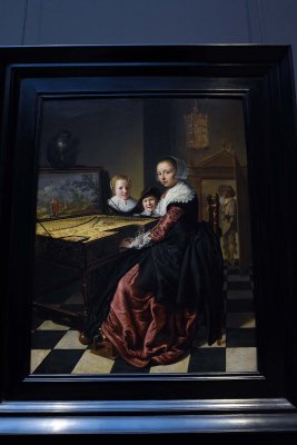 Woman at the Virginal (1630-1640) - Jan Miense Molenaer - 4577