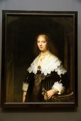 Portrait of a Woman, Possibly Maria Trip (1639) - Rembrandt van Rijn - 4622