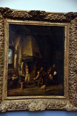 ‘The Skaters’: Peasants in an Interior (1650) - Adriaen van Ostade - 4662