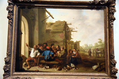 Figures before a Village Inn (1642) - Cornelis Saftleven - 4666
