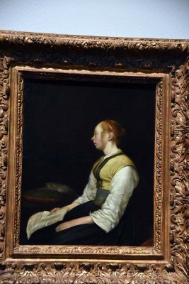 Seated Girl in Peasant Costume (1650-1660) - Gerard ter Borch (II) - 4781