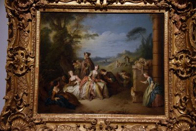 Fte galante in a Landscape (1730-1735) - Jean Baptiste Franois Pater - 4808