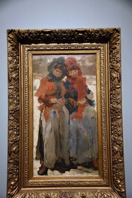 Two Young Women in the Snow (1890-1894) -  Isaac Israels - 4925
