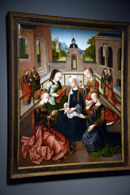 The Virgin and Child with Four Holy Virgins (1495-1500) - Master of the Virgo inter Virgines - 4982