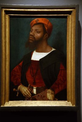 Portrait of an African Man (Christophle le More?) - (c. 1525-1530) -  Jan Jansz Mostaert - 5057