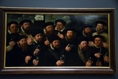 Group Portrait of the Amsterdam Shooting Corporation, Twelve Shooters of E Company  (1563) - Dirck Jacobsz - 5198