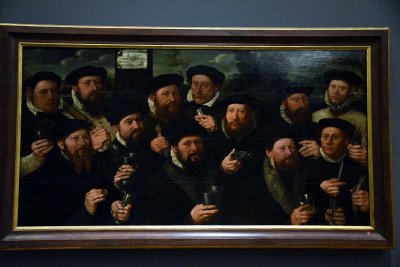 Group Portrait of the Amsterdam Shooting Corporation, Twelve Shooters of E Company  (1563) - Dirck Jacobsz - 5198