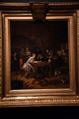 A Game of Tric Trac (1667) - Jan Steen - 5343