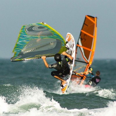 Wind surfers in Battle 