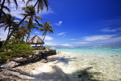 La plage de temae 