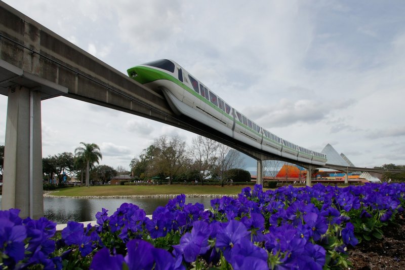 Monorail over Epcot