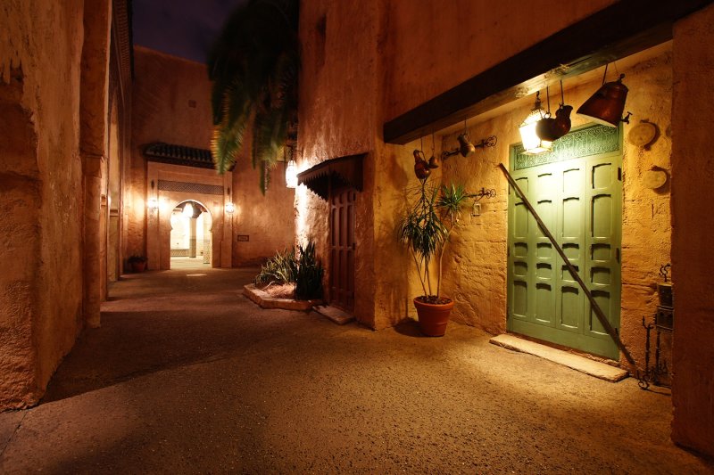 Morocco night scenery