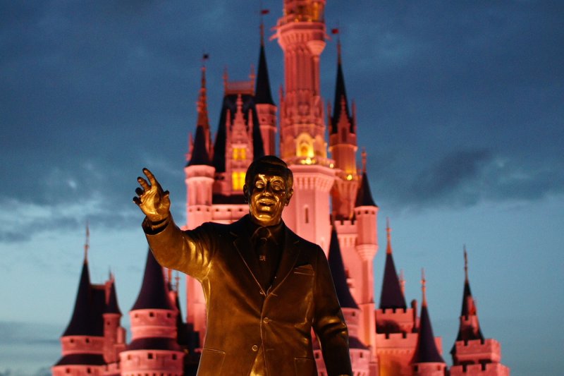 Walt and castle at night