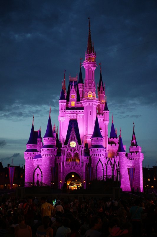 Castle at night