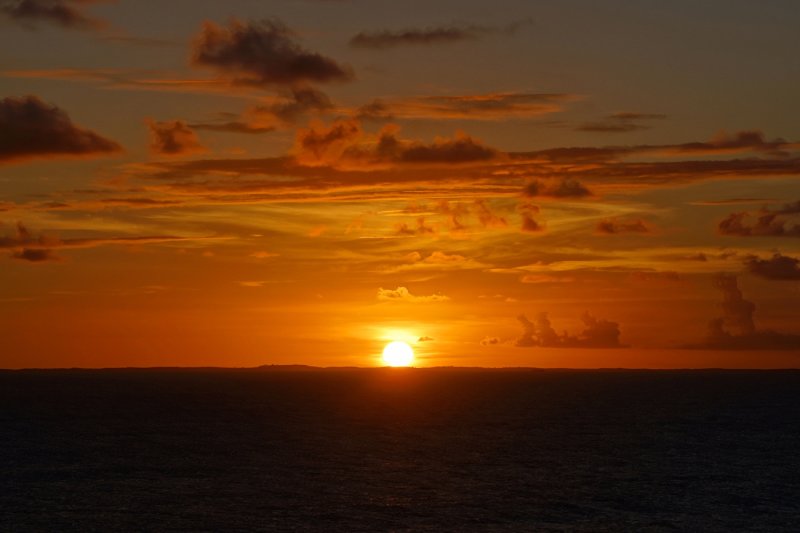 Sunset in the Caribbean