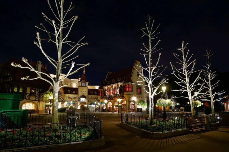 Germany pavilion at night