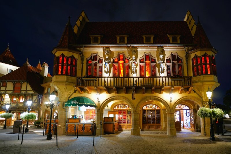 Germany building at night