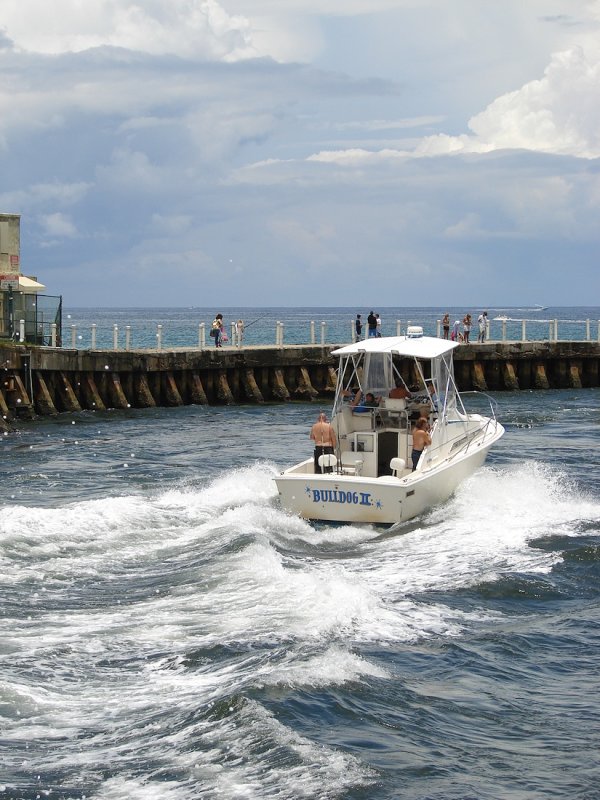 Heading out to sea