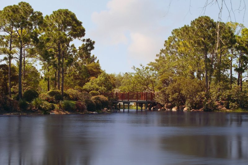 Morikami lake - slow shutter