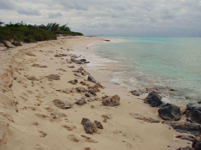 empty Grand Turk beach