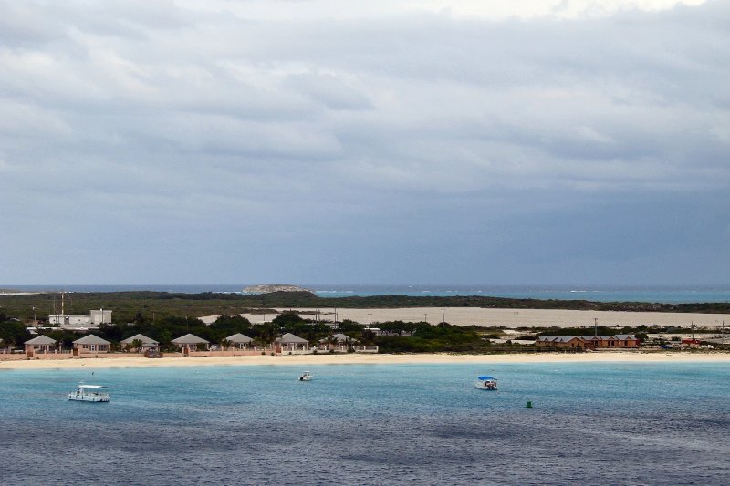 Grand Turk salt flats behind the port